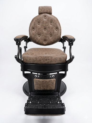 [BM-88058-Bwn] Barber Chair Brown (Old Town)